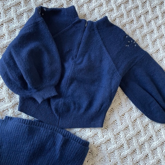 Blue Sweater/Skirt Set - Picture 3 of 4